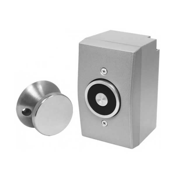 Magnetic Door Holder, Surface-mount with backbox, UL listed, adjustable armature plate, f